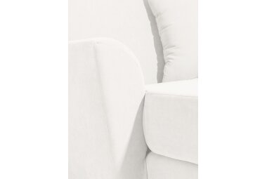 XXL Sessel Karil Bezug Veloursstoff Buche natur / creme 21892