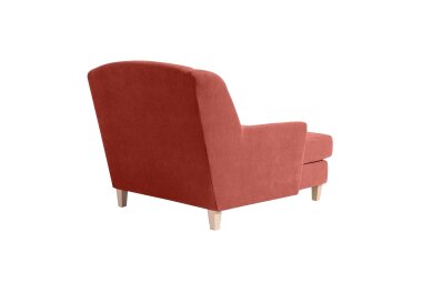 XXL Sessel Karil Bezug Veloursstoff Buche natur / terracotta 21894