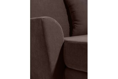 XXL Sessel Karil Bezug Veloursstoff Buche natur / braun 21895