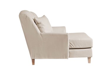 XXL Sessel Karil Bezug Kunstleder Buche natur / beige 21897