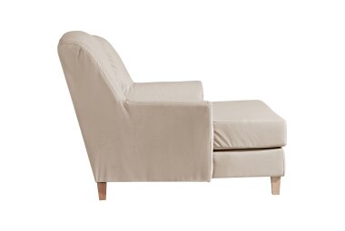 XXL Sessel Karil Bezug Kunstleder Buche natur / beige 21897