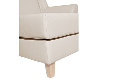 XXL Sessel Karil Bezug Kunstleder Buche natur / beige 21897