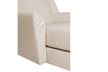 XXL Sessel Karil Bezug Kunstleder Buche natur / beige 21897