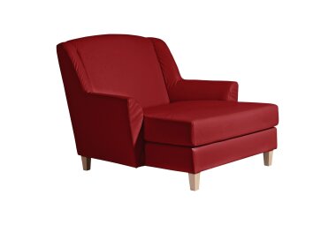 XXL Sessel Karil Bezug Kunstleder Buche natur / chilli 21899