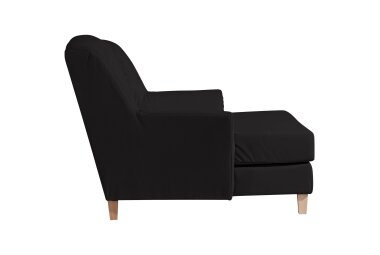 XXL Sessel Karil Bezug Kunstleder Buche natur / schwarz 21904