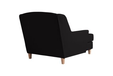 XXL Sessel Karil Bezug Kunstleder Buche natur / schwarz 21904