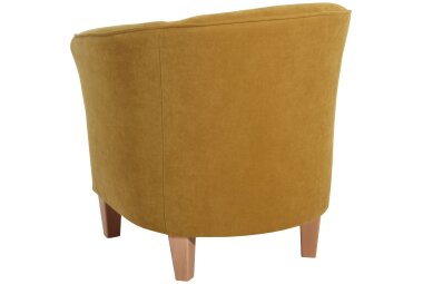 Sessel Karine Bezug Veloursstoff Buche natur / mais 21985