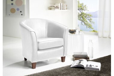 Sessel Karine Bezug pigmentiertes Nappaleder Buche...