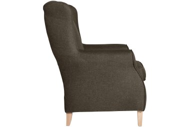 Ohrensessel Karlen Bezug Flachgewebe Buche natur / sahara 22017