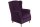 Ohrensessel Karlen Bezug Samtvelours Buche natur / purple 22043