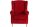 Ohrensessel Karlen Bezug Samtvelours Buche natur / rot 22045