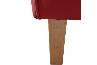 Ohrensessel Karlen Bezug Kunstleder Buche natur / chili 22087