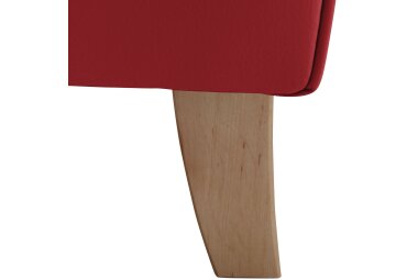 Ohrensessel Karlen Bezug Kunstleder Buche natur / chili 22087