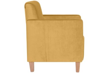 Sessel Karol Bezug Samtvelours Buche natur / mais 22186