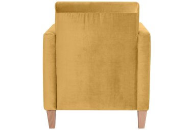 Sessel Karol Bezug Samtvelours Buche natur / mais 22186