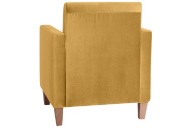 Sessel Karol Bezug Samtvelours Buche natur / mais 22186