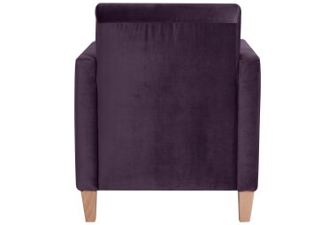 Sessel Karol Bezug Samtvelours Buche natur / purple 22189