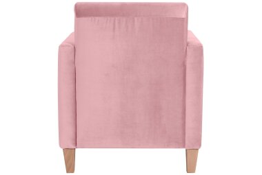 Sessel Karol Bezug Samtvelours Buche natur / rosé 22192