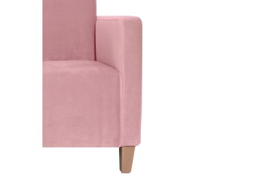 Sessel Karol Bezug Samtvelours Buche natur / rosé 22192