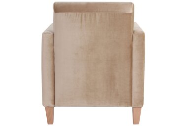 Sessel Karol Bezug Samtvelours Buche natur / sand 22193