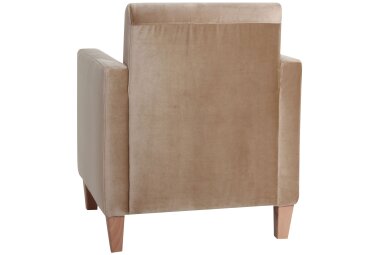 Sessel Karol Bezug Samtvelours Buche natur / sand 22193