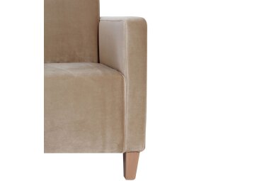 Sessel Karol Bezug Samtvelours Buche natur / sand 22193
