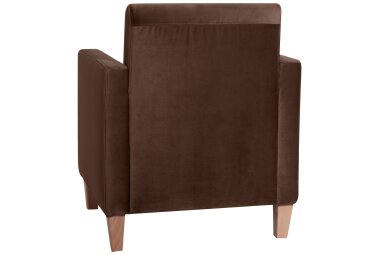 Sessel Karol Bezug Samtvelours Buche natur / braun 22196