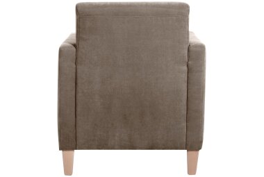 Sessel Karol Bezug Veloursstoff Buche natur / sahara 22198