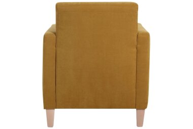 Sessel Karol Bezug Veloursstoff Buche natur / mais 22201