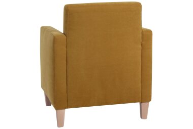 Sessel Karol Bezug Veloursstoff Buche natur / mais 22201
