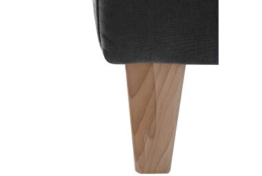 Sessel Karol Bezug Veloursstoff Buche natur / schwarz 22203