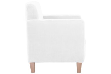 Sessel Karol Bezug Veloursstoff Buche natur / creme 22205