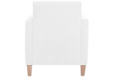 Sessel Karol Bezug Veloursstoff Buche natur / creme 22205