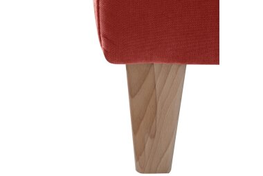 Sessel Karol Bezug Veloursstoff Buche natur / terracotta 22207