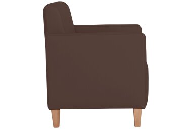 Sessel Karol Bezug Kunstleder Buche natur / braun 22210