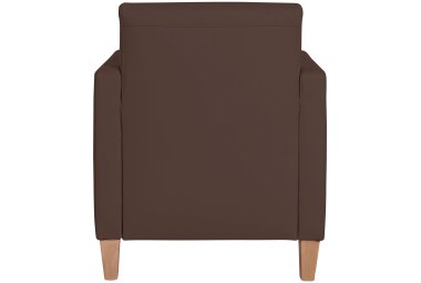 Sessel Karol Bezug Kunstleder Buche natur / braun 22210