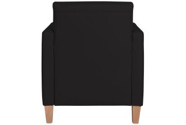 Sessel Karol Bezug Kunstleder Buche natur / schwarz 22214