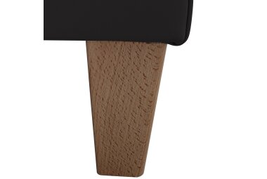 Sessel Karol Bezug Kunstleder Buche natur / schwarz 22214