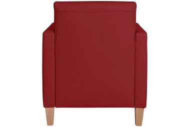 Sessel Karol Bezug Kunstleder Buche natur / chili 22217