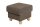 Hocker Kasha Bezug Veloursstoff Buche natur / sahara 22253