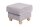 Hocker Kasha Bezug Veloursstoff Buche natur / silber 22257