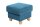 Hocker Kasha Bezug Veloursstoff Buche natur / petrol 22261
