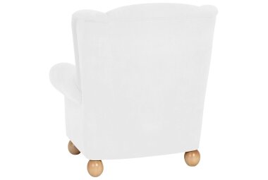 Ohrenbackensessel Kasha Bezug Veloursstoff Buche natur / creme 22266