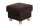Hocker Kasha Bezug Veloursstoff Buche natur / braun 22273