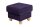 Hocker Kasha Bezug Veloursstoff Buche natur / violett 22275