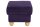 Hocker Kasha Bezug Veloursstoff Buche natur / violett 22275