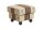 Hocker Kasha Bezug Chenille Buche nussbaum dunkel / braun 22278