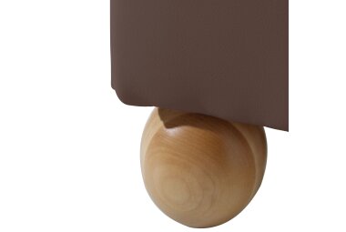 Ohrenbackensessel Kasha Bezug Kunstleder Buche natur / braun 22285