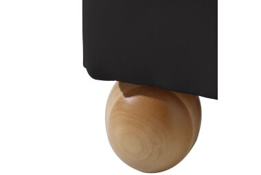 Ohrenbackensessel Kasha Bezug Kunstleder Buche natur / schwarz 22299