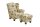 Hocker Kasha Bezug Flachgewebe Buche nussbaum dunkel / multi 22304